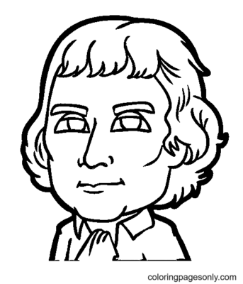 Thomas Jefferson Coloring Pages Printable for Free Download