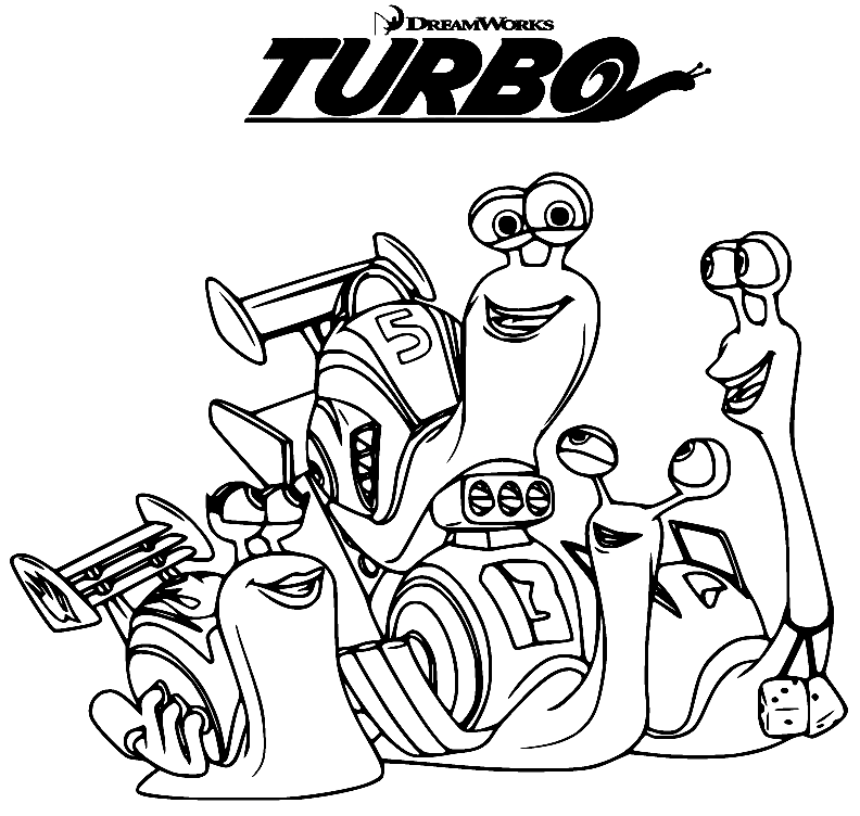 turbo movie coloring