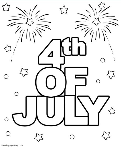 4th Of July Coloring Pages Printable for Free Download