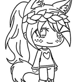 Gacha Life Coloring Pages Printable for Free Download