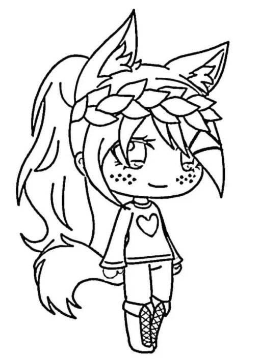 Gacha Life Coloring Pages Printable for Free Download