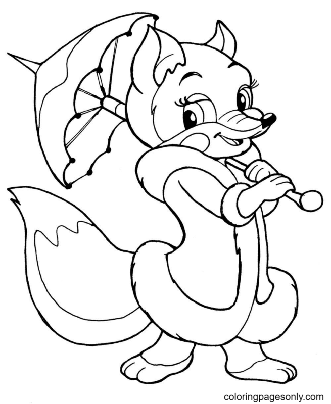 Fox Coloring Pages Printable for Free Download