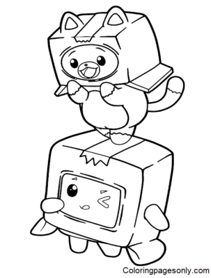 LankyBox Coloring Pages Printable for Free Download