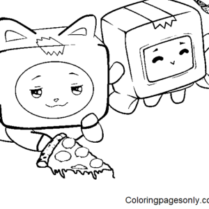 Desenho e Imagem Lankybox Lápis para Colorir e Imprimir Grátis