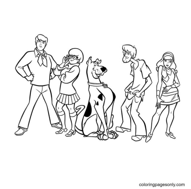 Scooby-Doo Coloring Pages Printable for Free Download