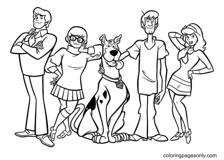 Scooby-Doo Coloring Pages Printable for Free Download