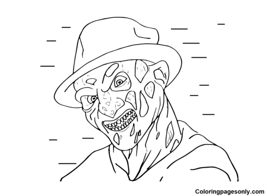 Freddy Krueger Coloring Pages Printable for Free Download