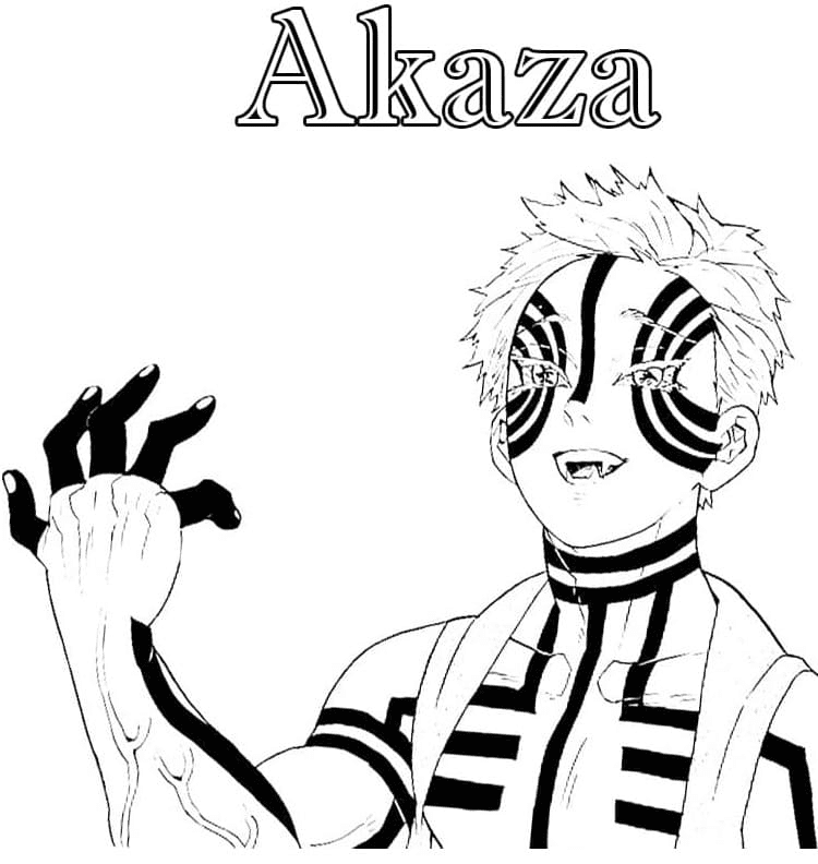 Akaza Coloring Pages Printable for Free Download