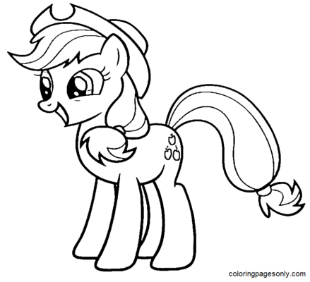 Applejack Coloring Pages Printable for Free Download