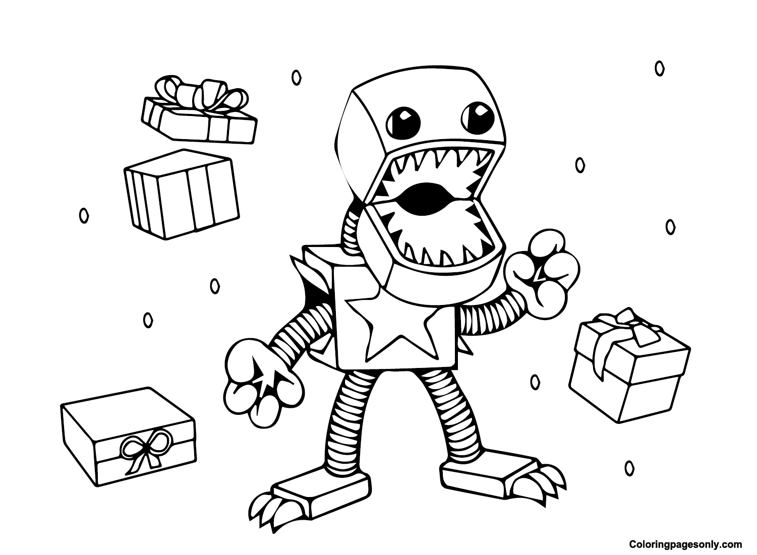 Boxy Boo Coloring Pages