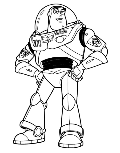 Buzz Lightyear Coloring Pages Printable for Free Download