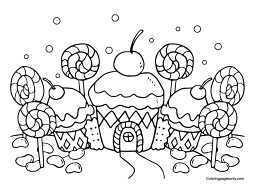 Candyland Coloring Pages Printable for Free Download