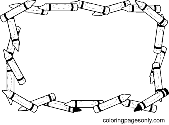 Crayon Coloring Pages Printable for Free Download