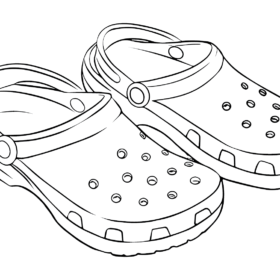 Crocs Coloring Pages Printable for Free Download