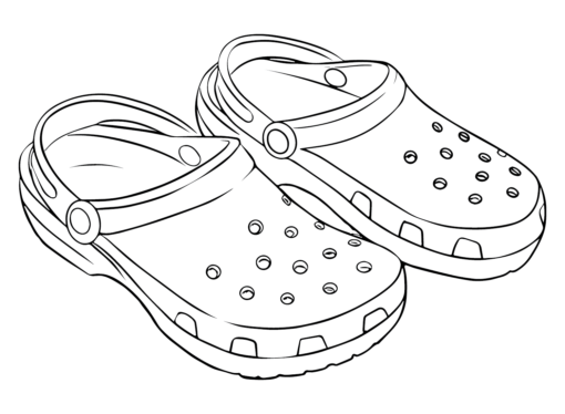 Crocs Coloring Pages Printable for Free Download