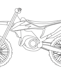 Dirt Bike Coloring Pages Printable for Free Download