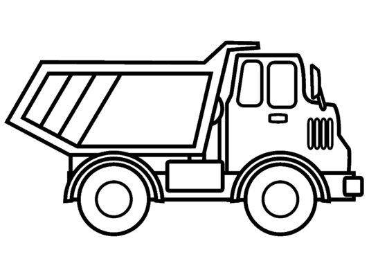 Dump Truck Coloring Pages Printable for Free Download