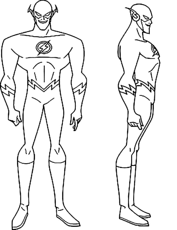 The Flash Coloring Pages Printable for Free Download