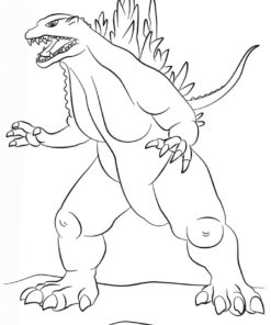 Godzilla Coloring Pages Printable for Free Download