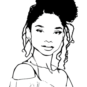 Halle Bailey Coloring Pages Printable for Free Download