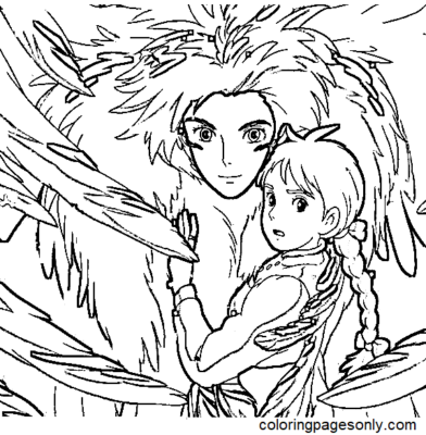 Howl's Moving Castle Coloring Pages Printable for Free Download