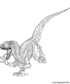 Jurassic World Coloring Pages Printable for Free Download