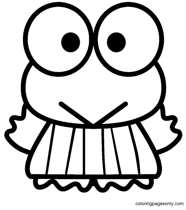 Keroppi Coloring Pages Printable for Free Download