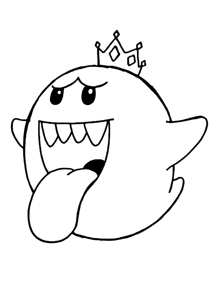 King Boo Coloring Pages Printable for Free Download