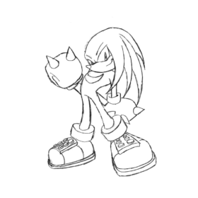 Knuckles Coloring Pages Printable for Free Download