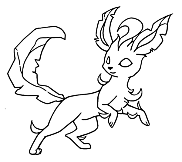 Leafeon Coloring Pages Printable for Free Download