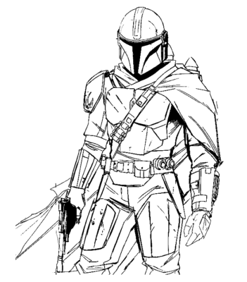 Mandalorian Coloring Pages Printable for Free Download