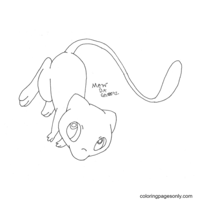 10 Mew Pokemon Coloring Page: Unleash Your Creativity with the Mythical Cat