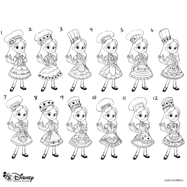 Alice's Wonderland Bakery Coloring Pages Printable for Free Download