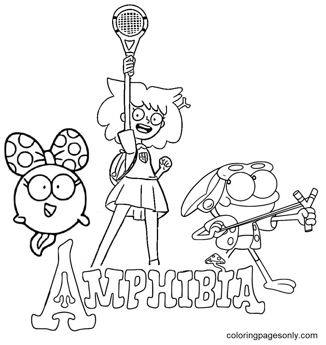 free amphibia color pages