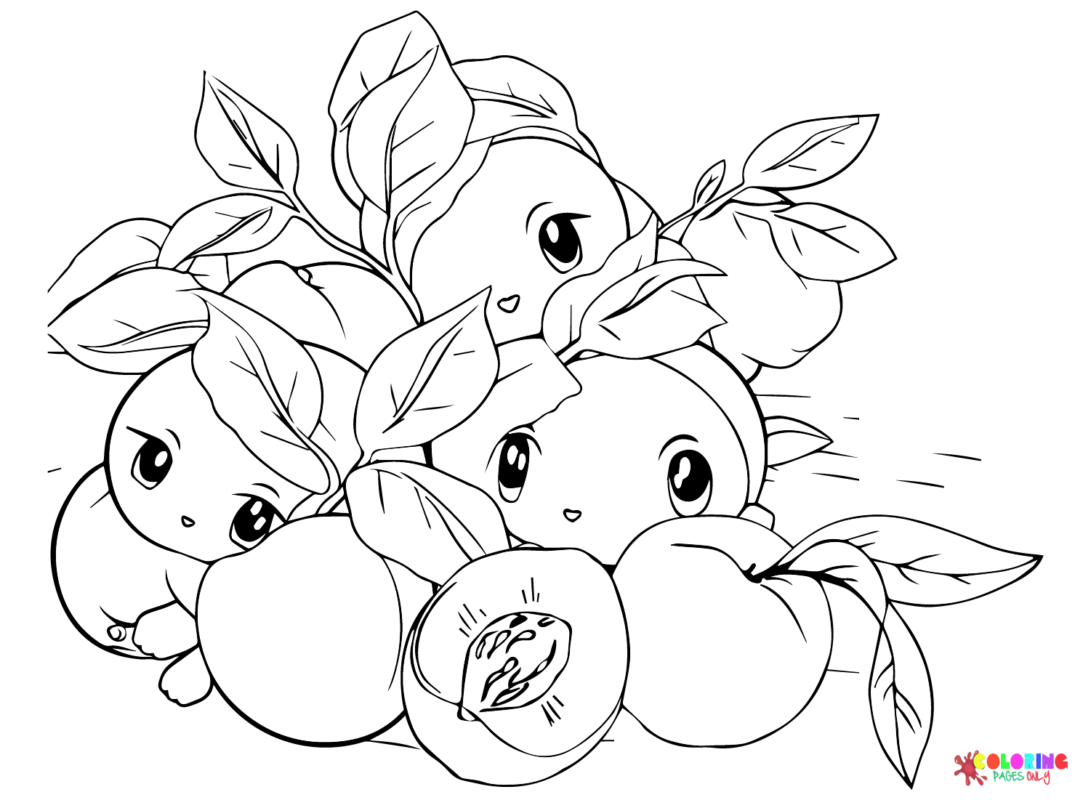 Apricot Coloring Pages Printable For Free Download 