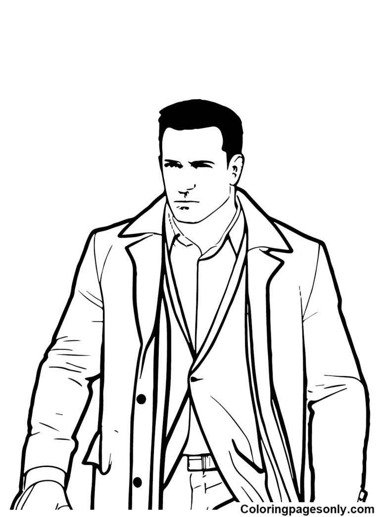 Ben Affleck Coloring Pages Printable for Free Download