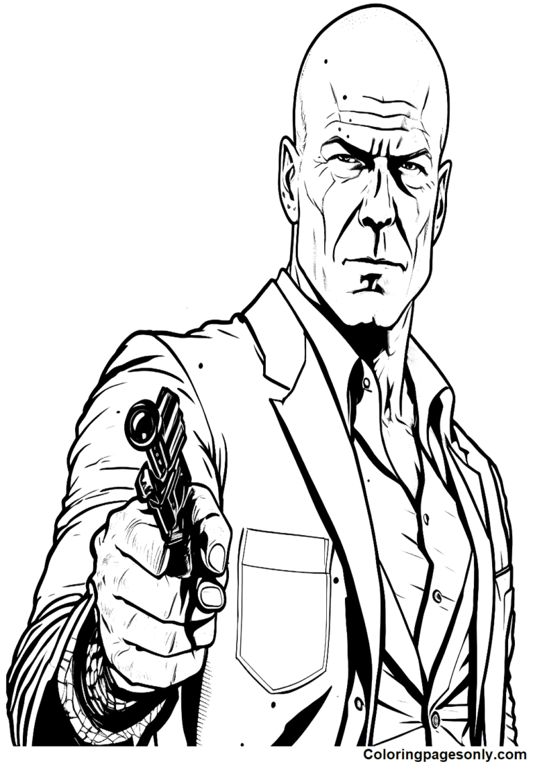 Bruce Willis Coloring Pages Printable for Free Download