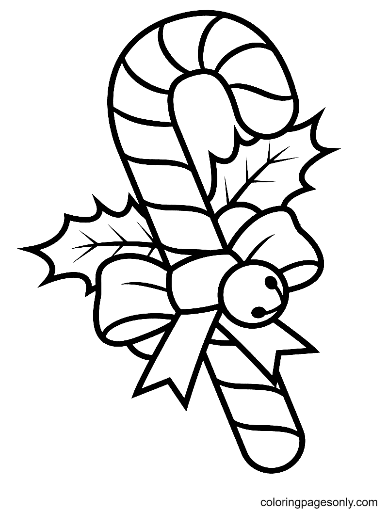christmas coloring pages candy canes