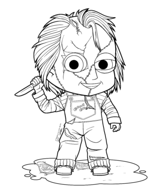 Chucky Coloring Pages Printable for Free Download