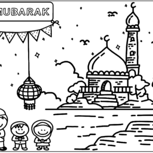 Eid Al-Fitr Coloring Pages Printable for Free Download