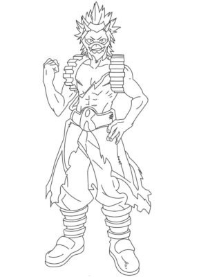 Eijiro Kirishima Coloring Pages Printable for Free Download