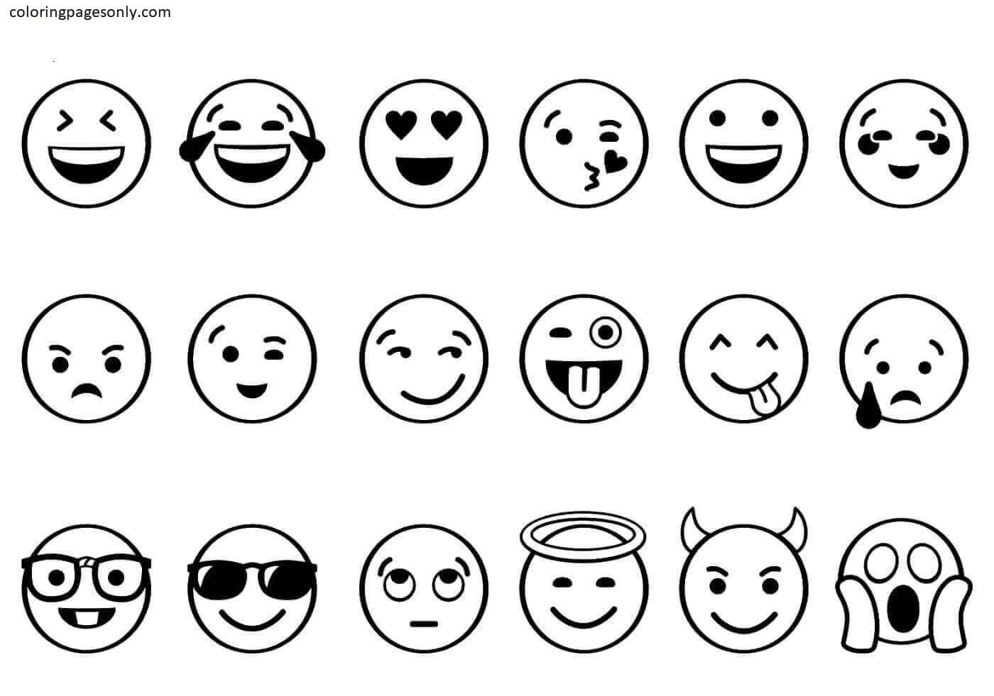 Ninja Emoji coloring page  Free Printable Coloring Pages