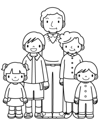 Family Coloring Pages Printable for Free Download