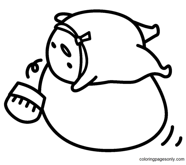 Gudetama Coloring Pages Printable for Free Download