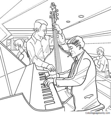 Jazz Coloring Pages Printable for Free Download