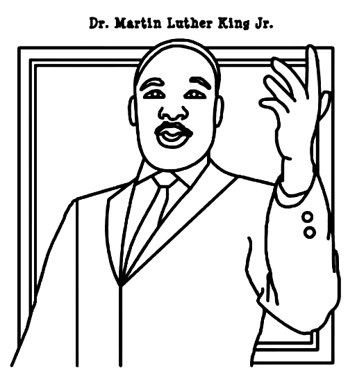 Martin Luther King Jr Coloring Pages Printable for Free Download