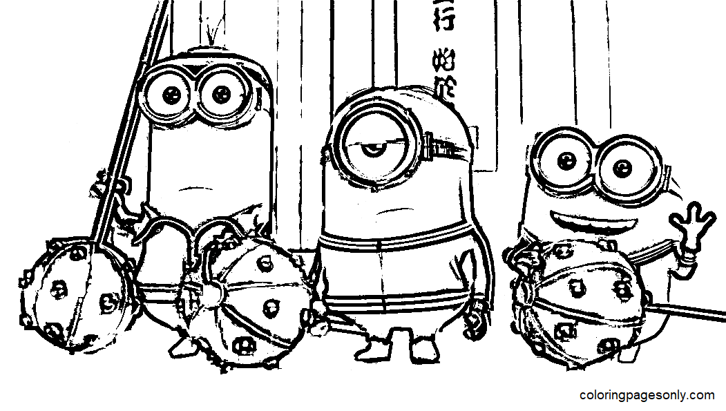 Minions The Rise Of Gru Coloring Pages Printable for Free Download