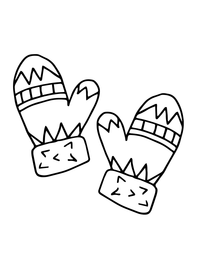 Mittens Coloring Pages Printable for Free Download