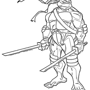 Turtle Ninja Coloring Pages | Ninja Turtle Coloring Sheet Vol12