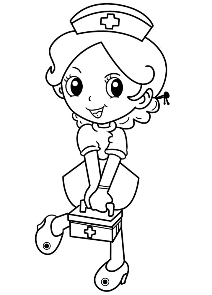 Nurse Coloring Pages Printable for Free Download